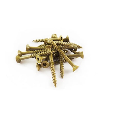 Woodpro Wood Screw, #9, 2-1/2 in, Gold Steel Torx Drive, 1 PK AP9X212-1